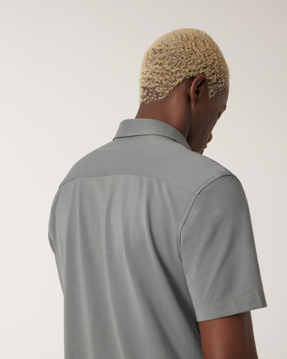 Travel Pique Short Sleeve Shirt, Sage, hi-res